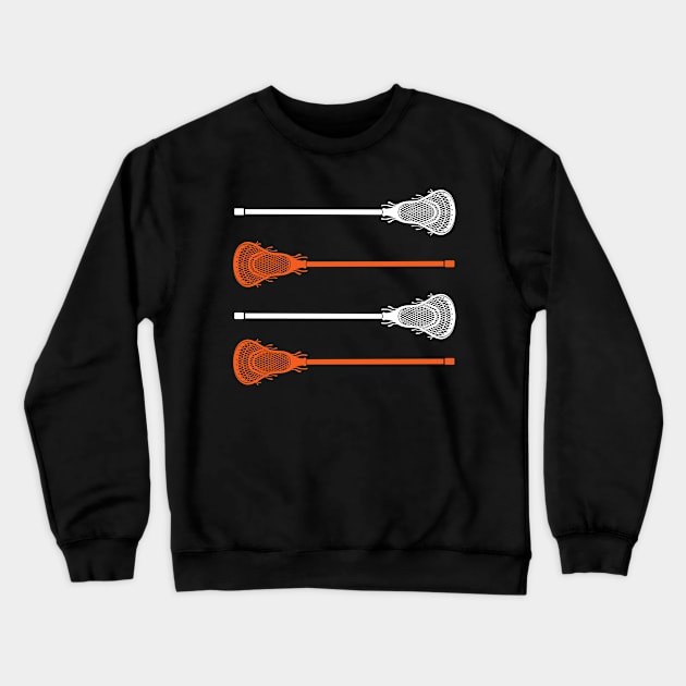 Lacrosse Stick Crewneck Sweatshirt by Quotes NK Tees